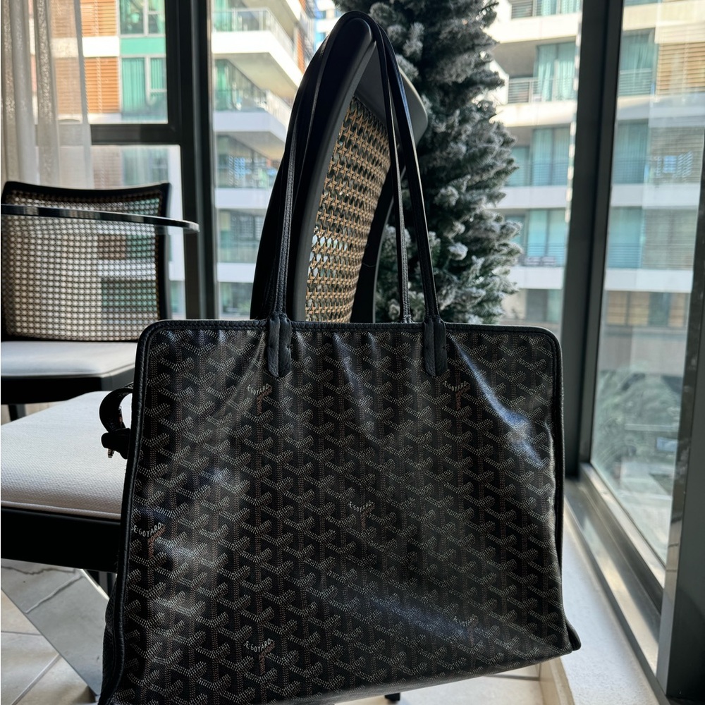 GOYARD Goyardine Sac Hardy Pet Carrier PM : Black